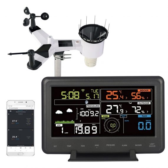 WiFi Wireless Solar Power Weather Station - Instrument Devices